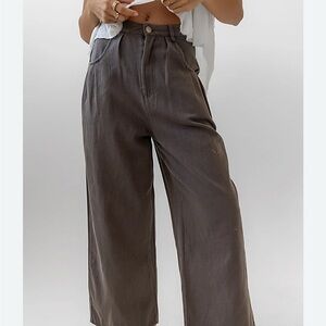 Bohme Brown Wide Leg Pants